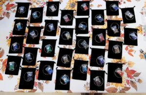 Image of Rosary Bracelet packets ready to be assembled bracelets
